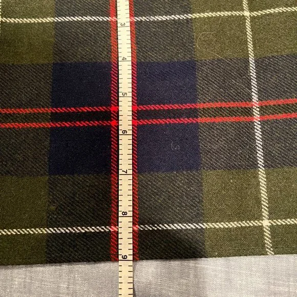 Evan Picone Plaid Wool Scarf - Picture 4 of 5